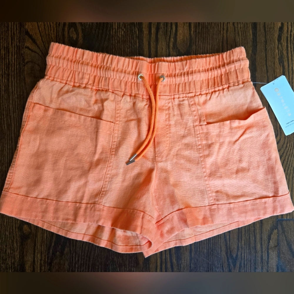 NWT Athleta Women's Cabo Linen 4" Shorts, Size 8